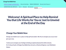 Tablet Screenshot of changeyourbeliefsnow.com